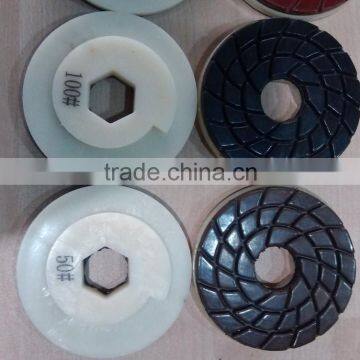 100mm polishing pad with snail lock