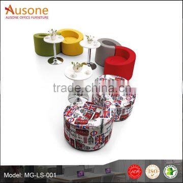 Cheap price New design colorful furniture round modern sofas