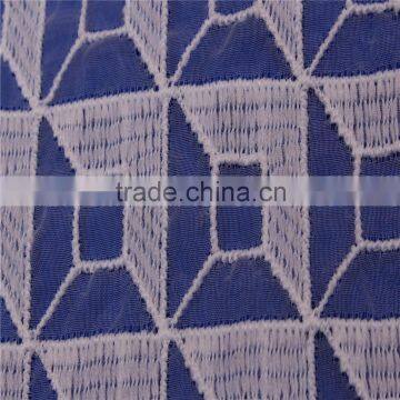 Breathable Embroidered Organza Tulled Lace Fabrics photo-6