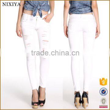 d jeans washed jeans plus size ripped skinny jeans                        
                                                Quality Choice