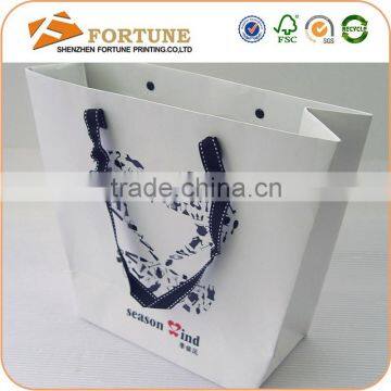 Customized Design Printed Quality Art Paper Shopping Bag With Logo