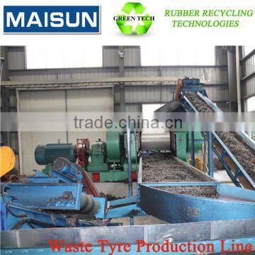 scrap tyre crusher machine
