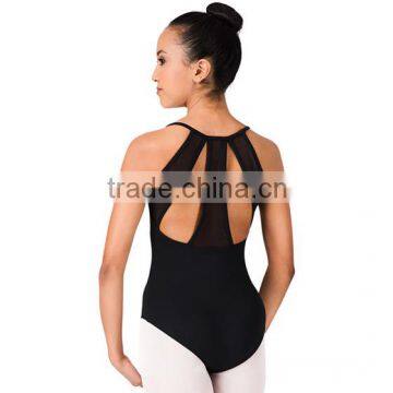 Water droplets back with mesh front ballet leotards BL916