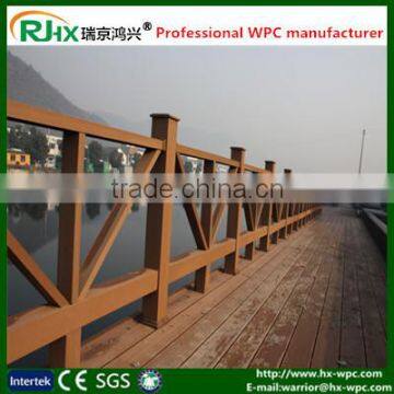 decorative garden fencing made by environmental healthy wood-plastic composite material