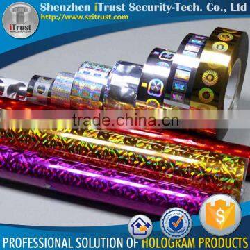 Custom Hologram Hot Stamping Label Heat Transfer Foil Localized Hot Stamping Foil photo-2