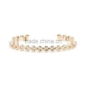 Alloy of gold bracelet modern costume jewelry new arrival bangles