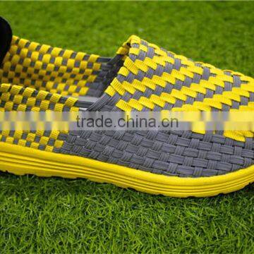 Yellow woven fashion a pedal training shoes