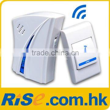 Door Bell 36 Songs Wireless 80m Home Remote Control Chime Flashing LED Doorbell