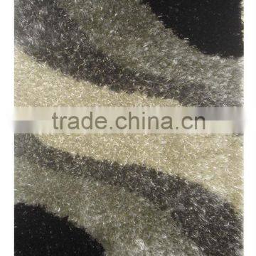 10910 Grey Polyester Shaggy carpets