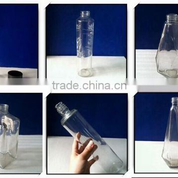 Glass water bottles with lid series DH383