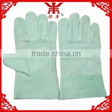 14 Inches Cow Leather Heat Resistant Welding Gloves photo-6