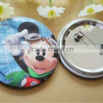 CMYK printing various tin emblem with pin