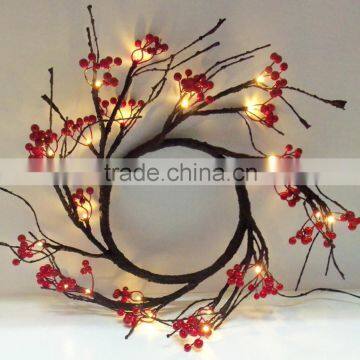 red berry artificial wreaths wholesale