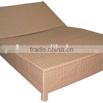 all weather aluminum rattan pool sunbed