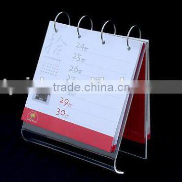 Acrylic calendar display rack,desk stationery holder