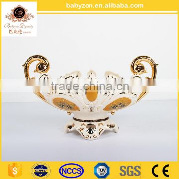 Artware Inside online shopping designer home decor 16"ceramic porcelain vase with liquid gold