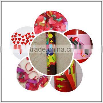 party popper/hand- hold confetti paper with Flame-retardant paper/wedding /party /christmas/colorful paper