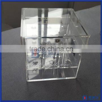 2016 Anhui Yageli Fashion Luxury Spining Flower Box, Acrylic rose box,Acrylic Flower Package Box