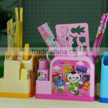 School/Office Cartoon Stationery/Gift Pen/pencil Holder/Container/Box Set For Children/Students/kids(6 pieces set)