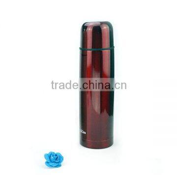 Double Wall Vacuum Insulated Bullet Thermos Flask To Keep Drinks Hot & Cold Lid Can As Cup