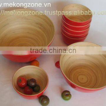 Lacquered Bamboo Bowl