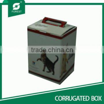 Corrugated Pet Cat Display Box With Handle photo-2