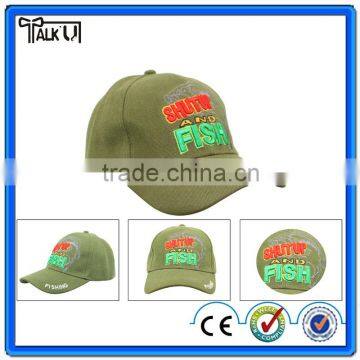 Unisex Structured 3D Emroidery Cotton 6 panel Baseball Cap /Snapback Cap/ Hat