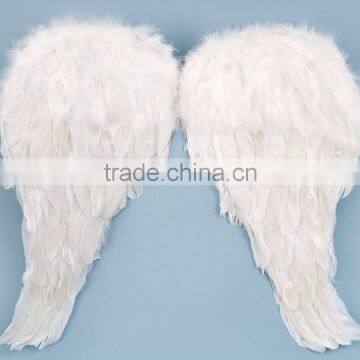 Wholesale fashional large Turkey feather white angel wings