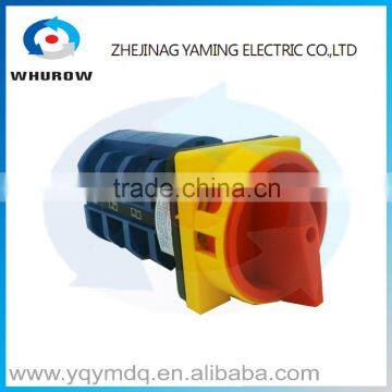 LW26-63/3GS High quality dc voltage automatic electrical changeover rotary cam switch three poles 63A sliver point contacts