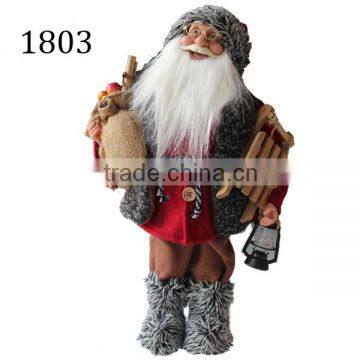 18 inch Vinyl Christmas gift santa claus figure craft gift