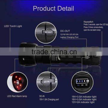 wholesales 12V auto start power bank for all digital product and car with the shape of torch