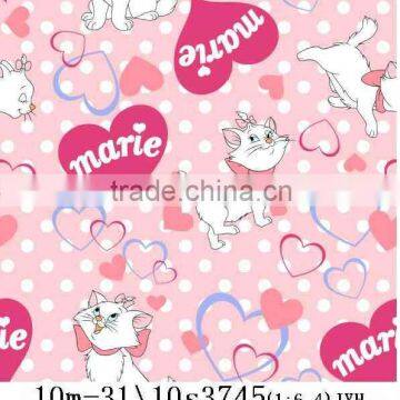 lovely rabbit print fannel fleece fabric