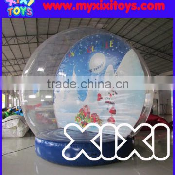 Inflatable Chritmas Promotion Giant Snow Globe for Taking Picture