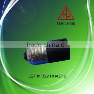 Hot sale E27 to B22 PBT adapter lampholder / Haohong factory price / made in China