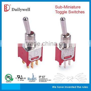 DPDT 6P SPDT 3P Miniature Toggle Switch photo-2