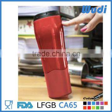 Double Wall anti spilled travel mug , not fallen plastic mug CM461