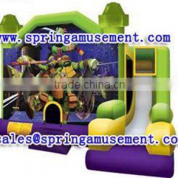 Latest design and cheap inflatable TURTLES combo, inflatable jumping castle, inflatable slip and slide