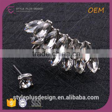 E74860K03 New Fashion Tanzanite Small Earrings Top Woven Thread Silver Handmade Earring photo-2