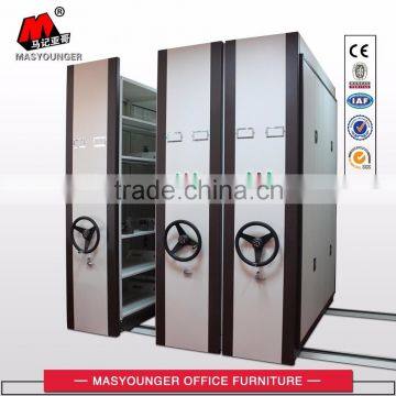 metal mass shelving Steel mobile compactor double sided library shelves