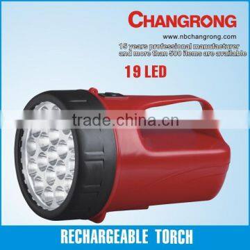 Fast Delivery 19 LED Rechargeable Flashlight LED Hand lamp