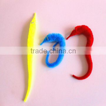 Free Sample 9inch Bright Plush Magic Worm