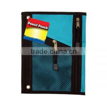 a Mesh Window Pencil Pouch with 3-Ring