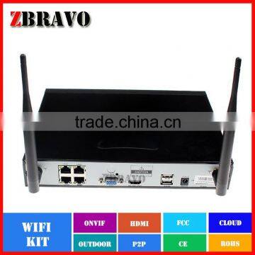 4CH Camera Kit Array IR Wireless Camera for Wholesales Price,1megapixel NVR Kit photo-3