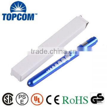 High Quality Aluminum LED Nurse Penlight with Scale