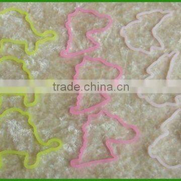 2012 Best selling shaped silicone rubber band