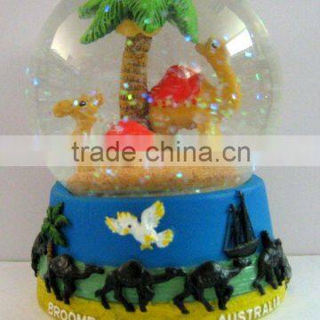 Resin Camel water globe decoration craft