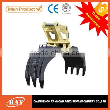 Excavator Rotating Grapple / Hydraulic Grapples Construction Machinery Parts