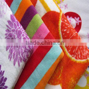 multi-color printed extra thick blanket