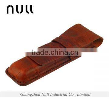 Genuine leather promotional gift pocket custom pen holder