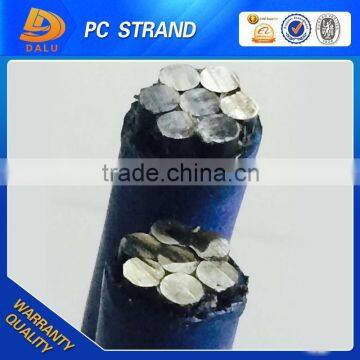 ASTM A416 12.7mm 9.53mm HDPE Sheathed Unbonded PC Steel Strand